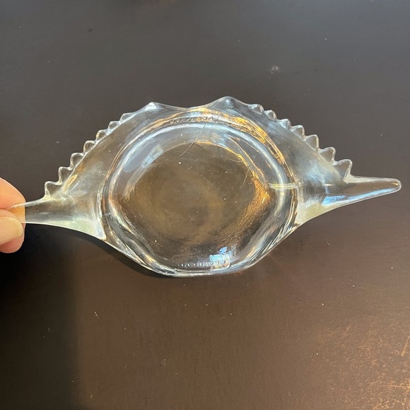 Vintage Glasbake Clear Glass Deviled Crab Baking Shell Dishes Set of 5 - Picture 5 of 12